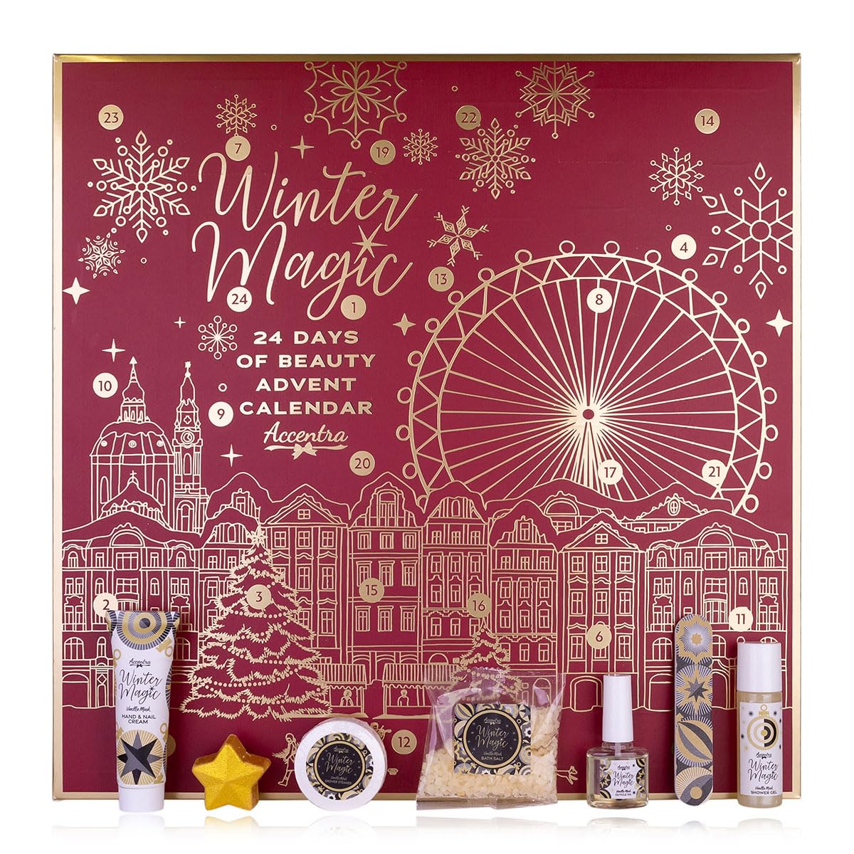 accentra-beauty-adventskalender-2025-24-teilig-wellness-k-rperpflege image 1
