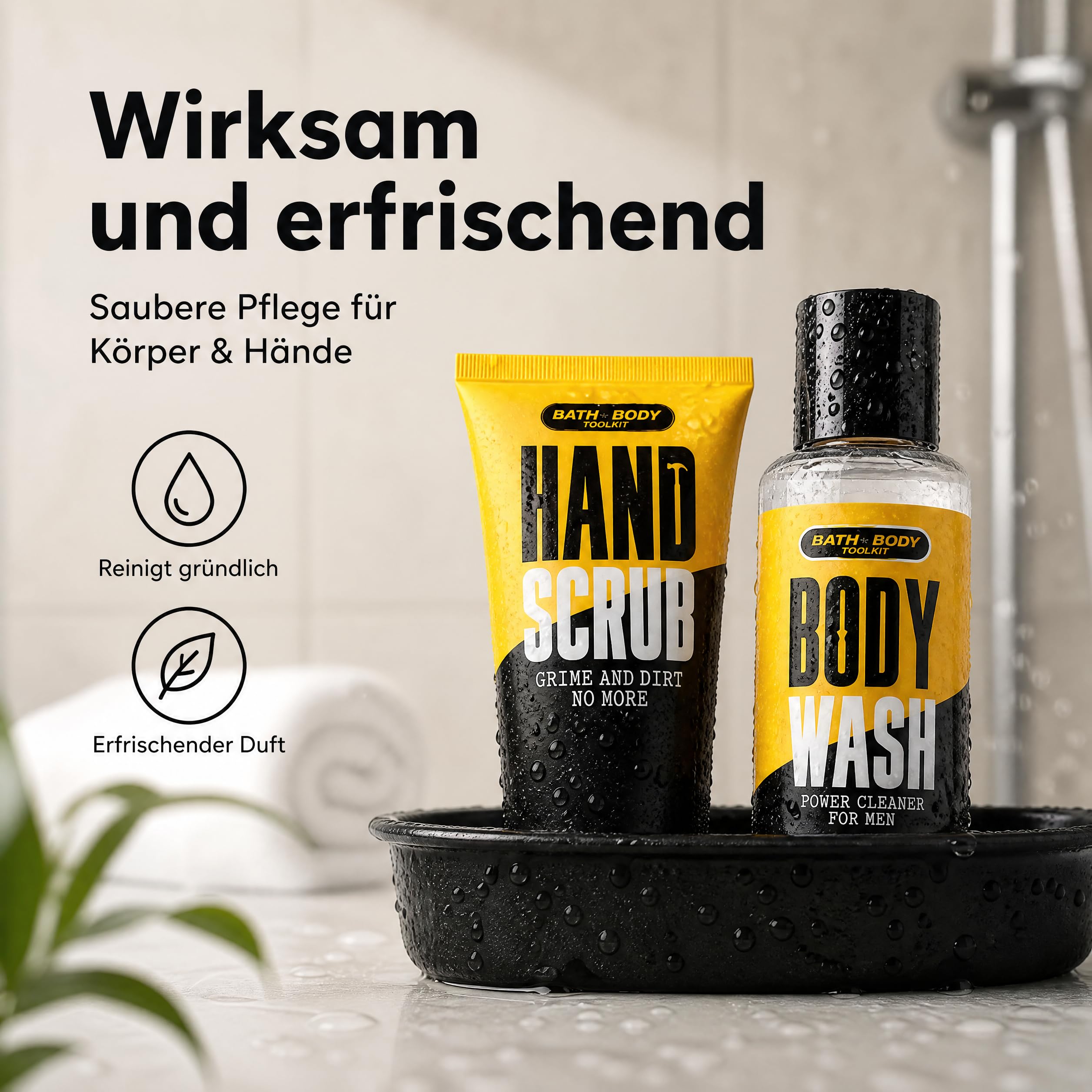 accentra-bath-body-toolkit-geschenkset-herren-in-wanne-gelb-schwarz image 2