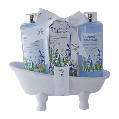 accentra-lavendel-badeset-in-keramikbadewanne-3-teilig-lavendel-salbei image 2