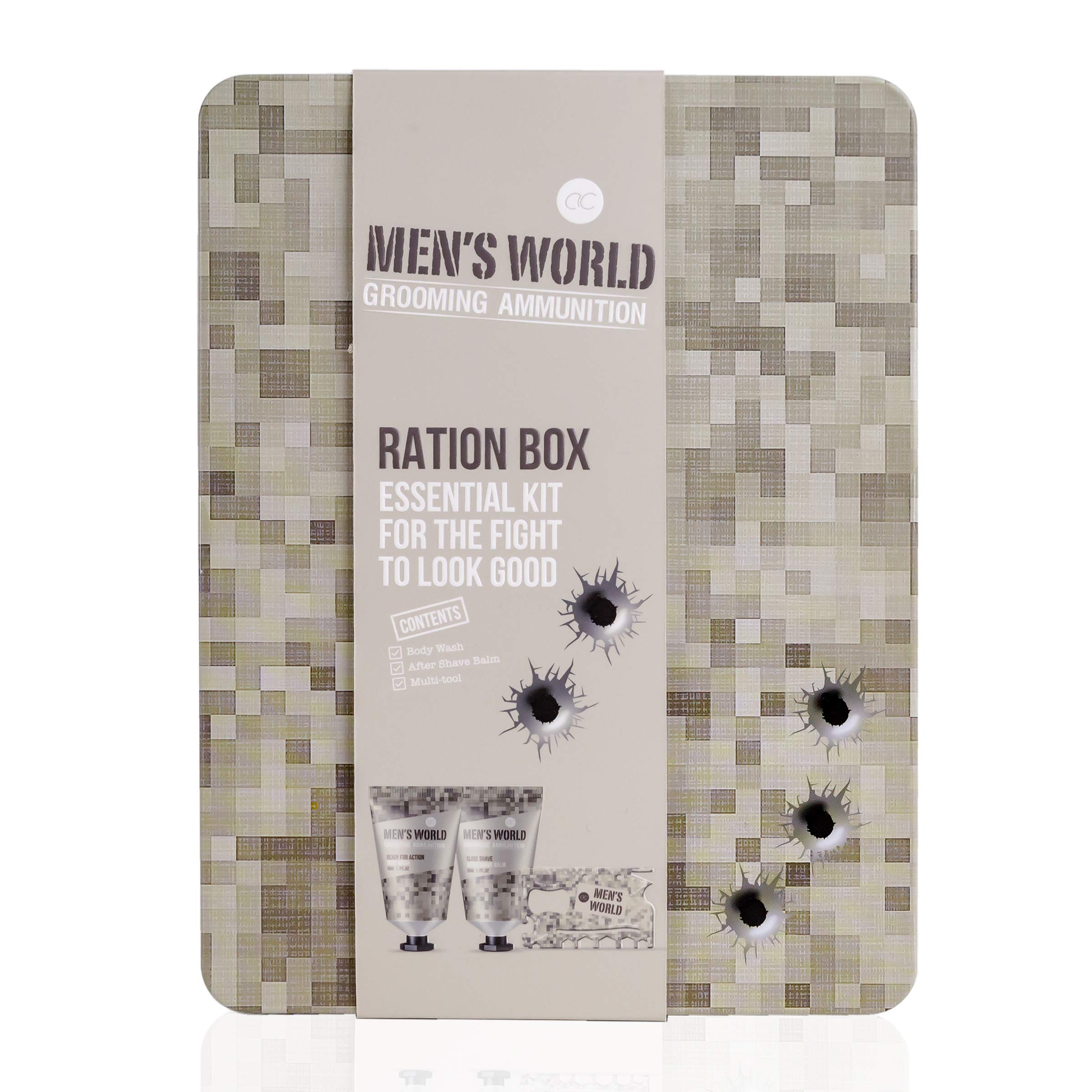 accentra-men-s-world-geschenkset-duschgel-after-shave-multi-tool-blechbox image 1