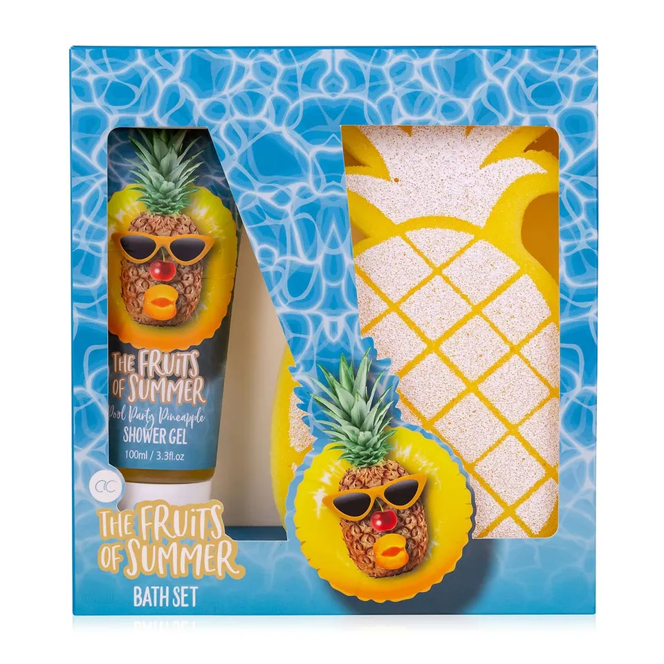 accentra-the-fruits-of-summer-bade-set-ananas-2tlg image 1