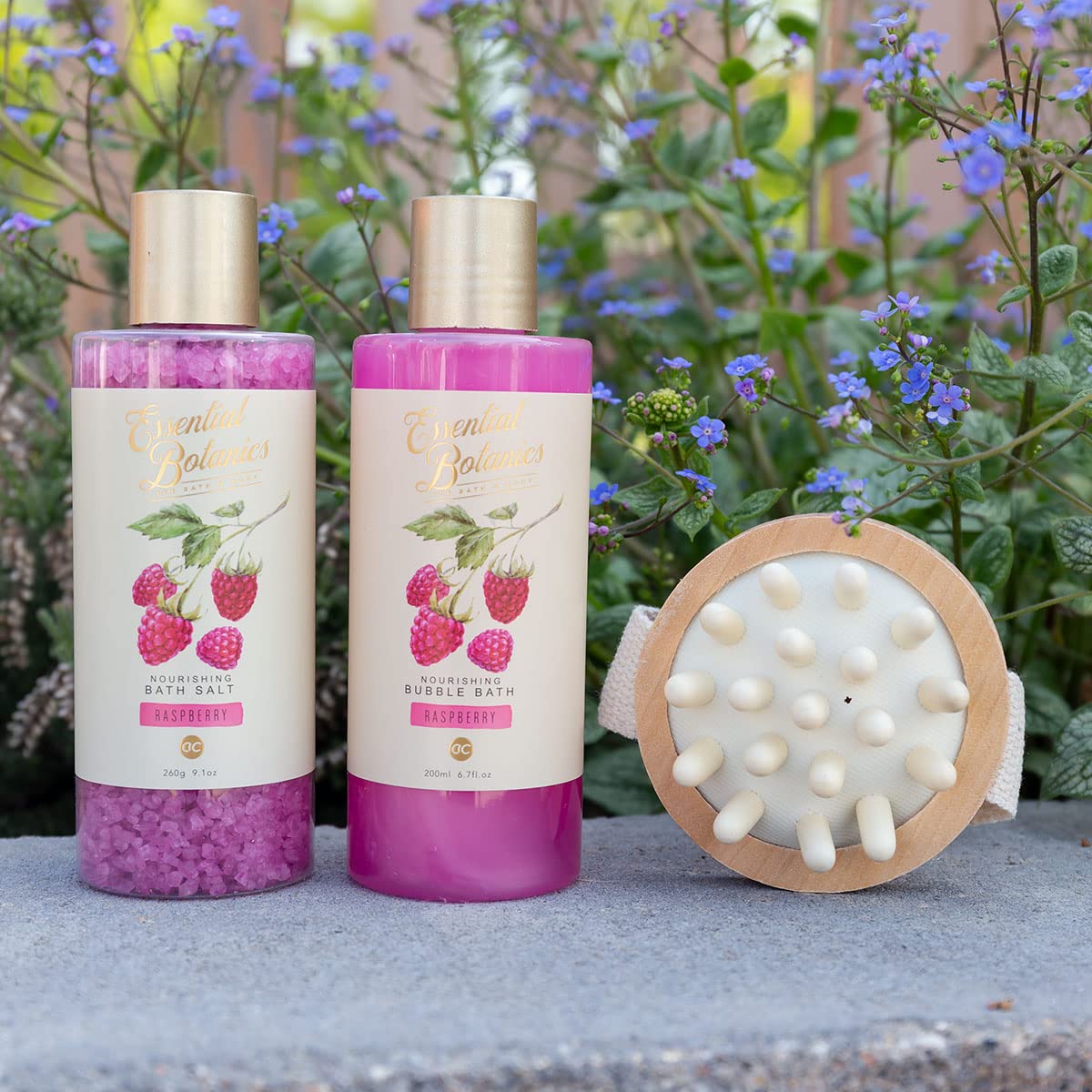 accentra-essential-botanics-fruits-badeset-schaumbad-200ml-badesalz-260g-massage image 3