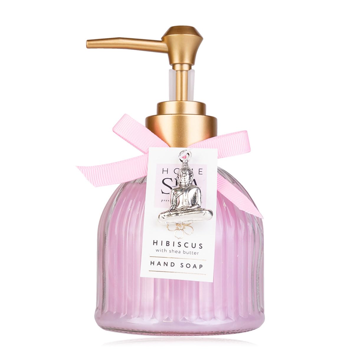 accentra-home-spa-seifenspender-glas-200ml-handseife-hibiscus-nachf-llbar image 1