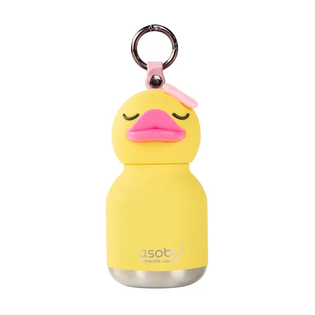 asobu-mini-duck-bestie-isolierflasche-6-7oz-mit-schl-sselring image 1