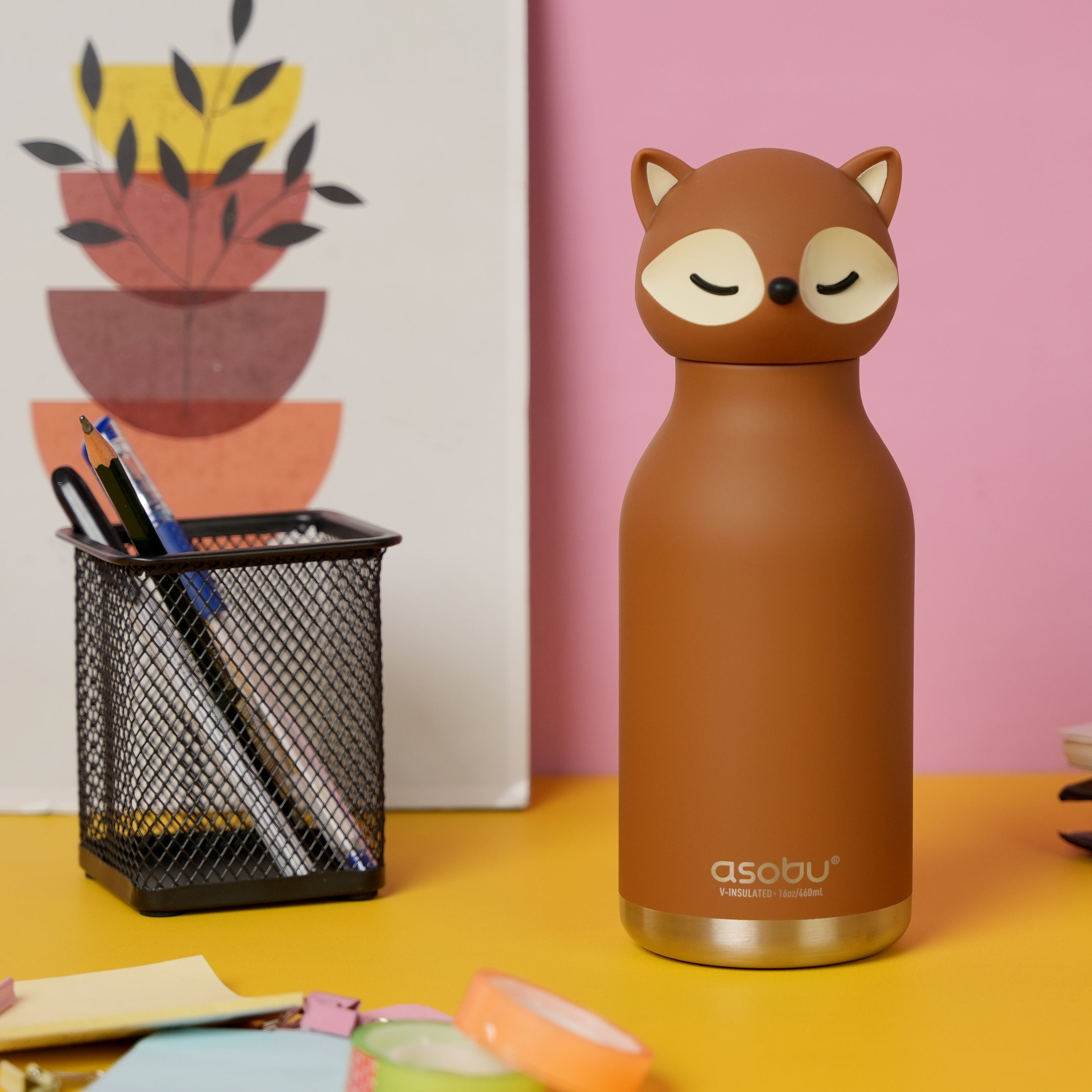 asobu-fox-bestie-isolier-trinkflasche-16oz-f-r-kinder image 3
