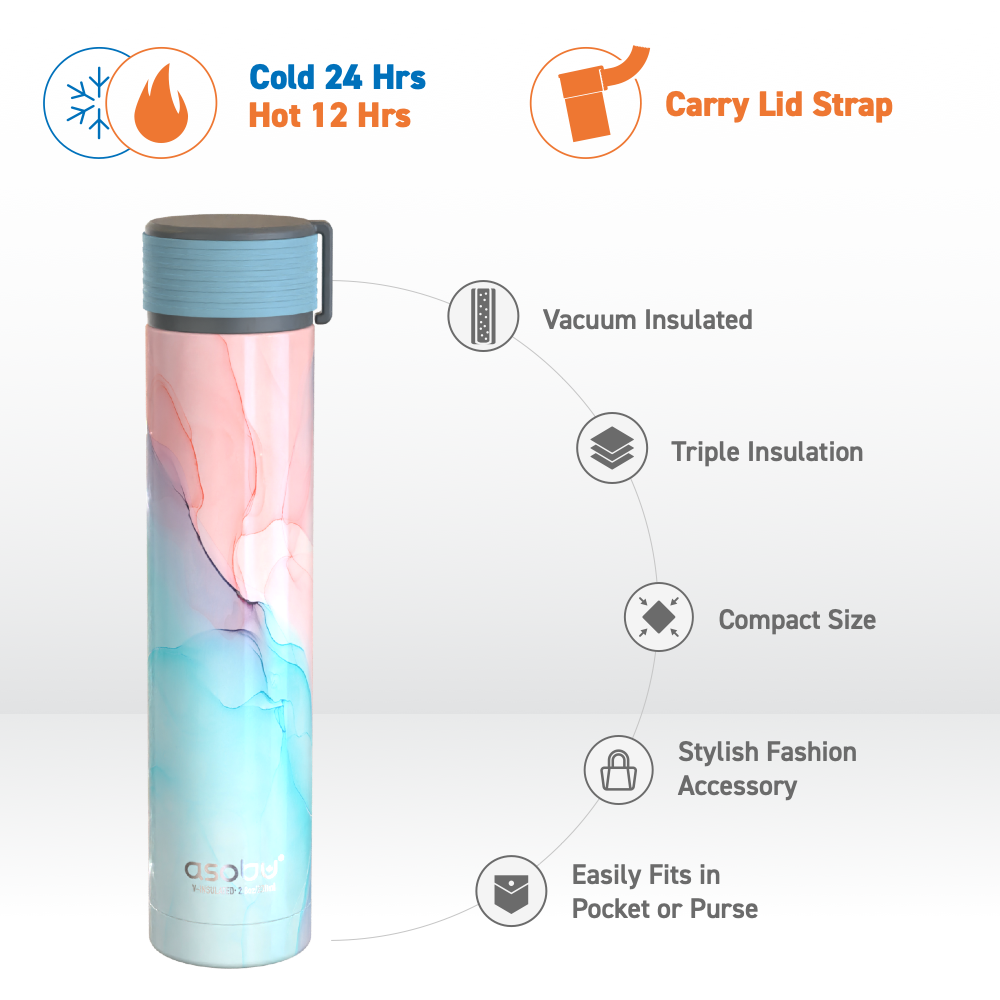 asobu-skinny-mini-flask-8oz-aqua-marble image 3