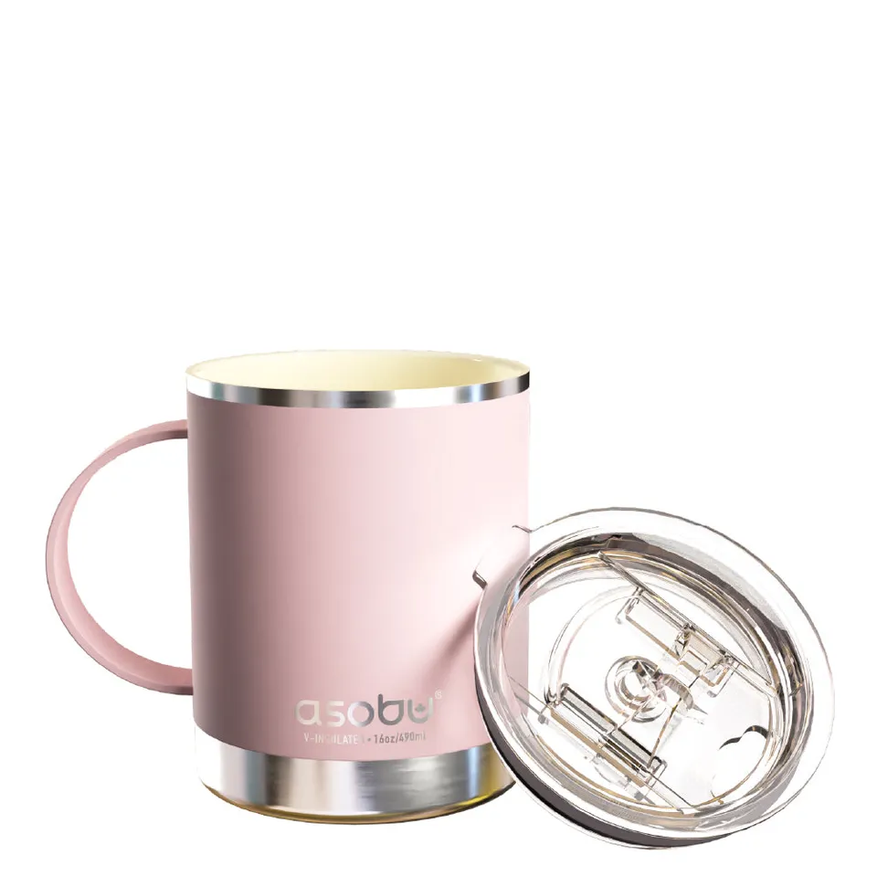asobu-ultimate-mug-powdered-pink-12oz image 1