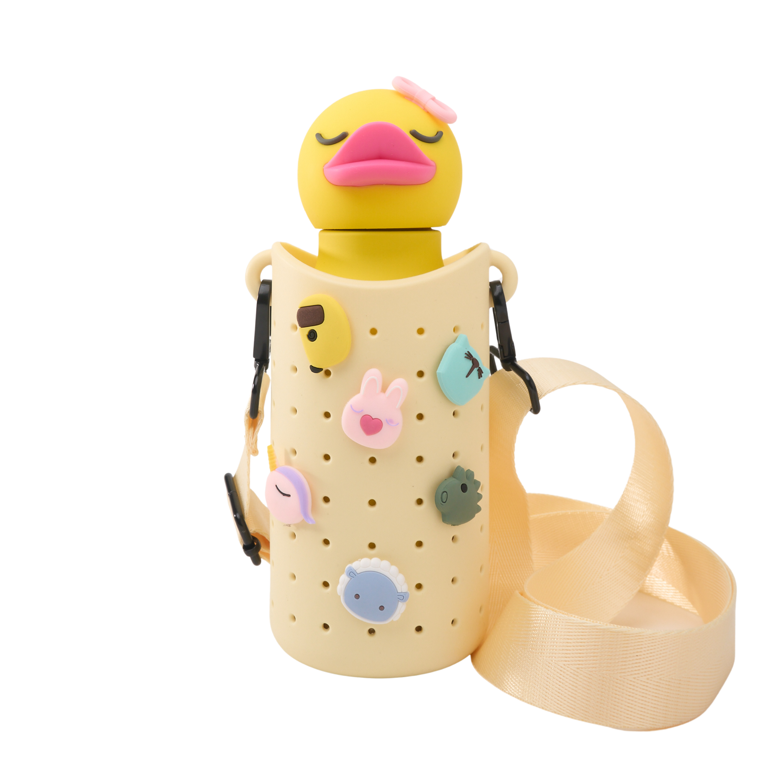 asobu-bestie-sling-tragegurt-gelb-mit-charms image 1