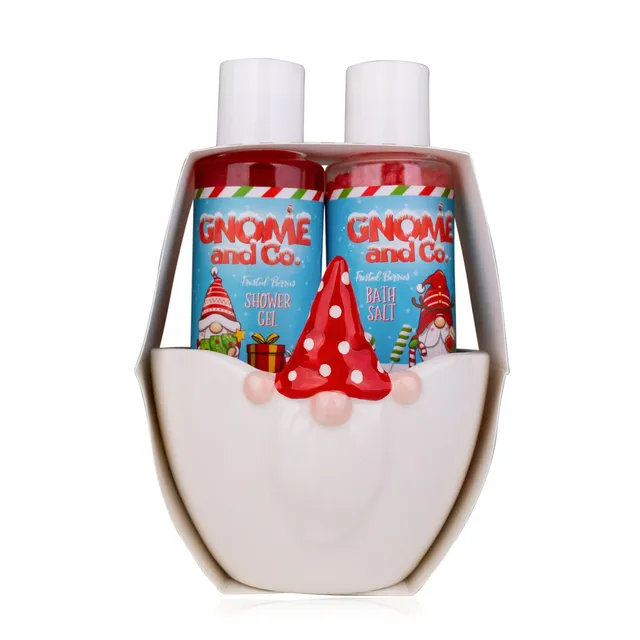 accentra-badeset-gnome-co-in-keramikschale-3-teilig-mit-duschgel-100-ml-und-bade image 1