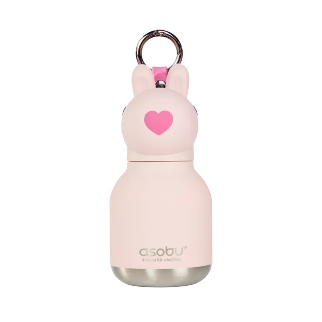 asobu-mini-bunny-bestie-bottle-isolierflasche-6-7oz-mit-schl-sselring image 1