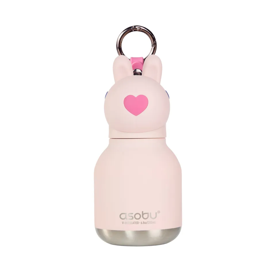 asobu-mini-bunny-bestie-bottle-isolierflasche-6-7oz-mit-schl-sselring image 1