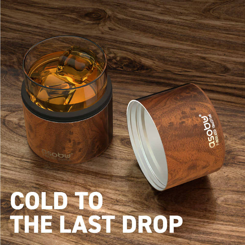 asobu-whiskey-insulated-sleeve-holz-optik-mit-tumbler image 2