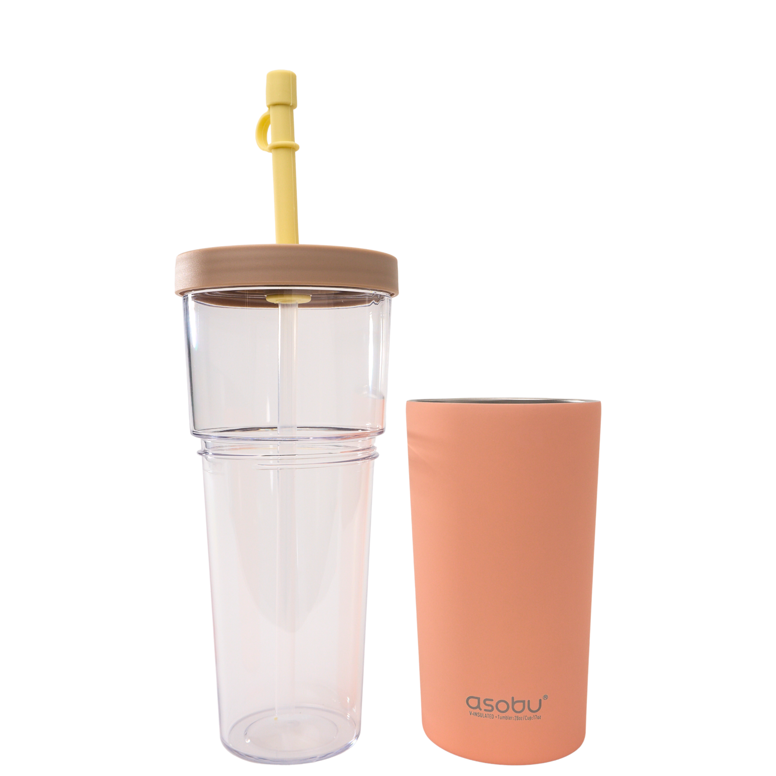 asobu-marina-tumbler-17oz-2-in-1-pastell-pfirsich-strohhalm-kaffeebecher image 3