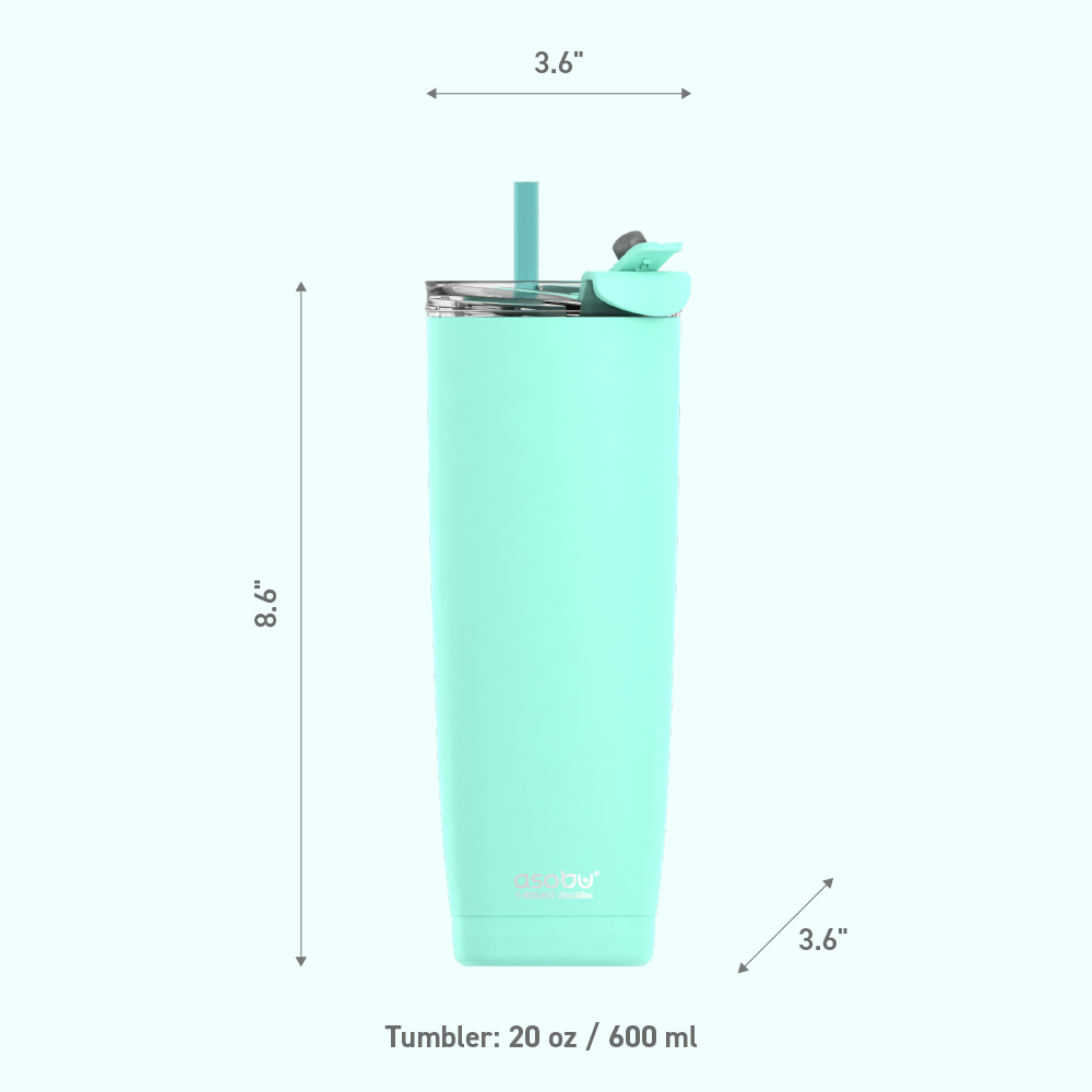 asobu-mint-aqualina-tumbler-20oz-isolierbecher-mit-strohhalm-und-flip-deckel image 6
