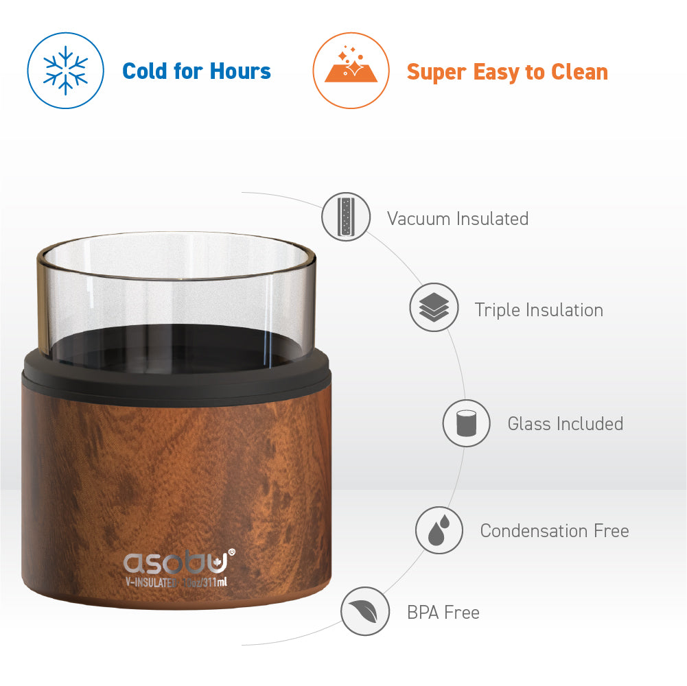 asobu-whiskey-insulated-sleeve-natural-wood-isolierh-lle-mit-rocks-glas image 3
