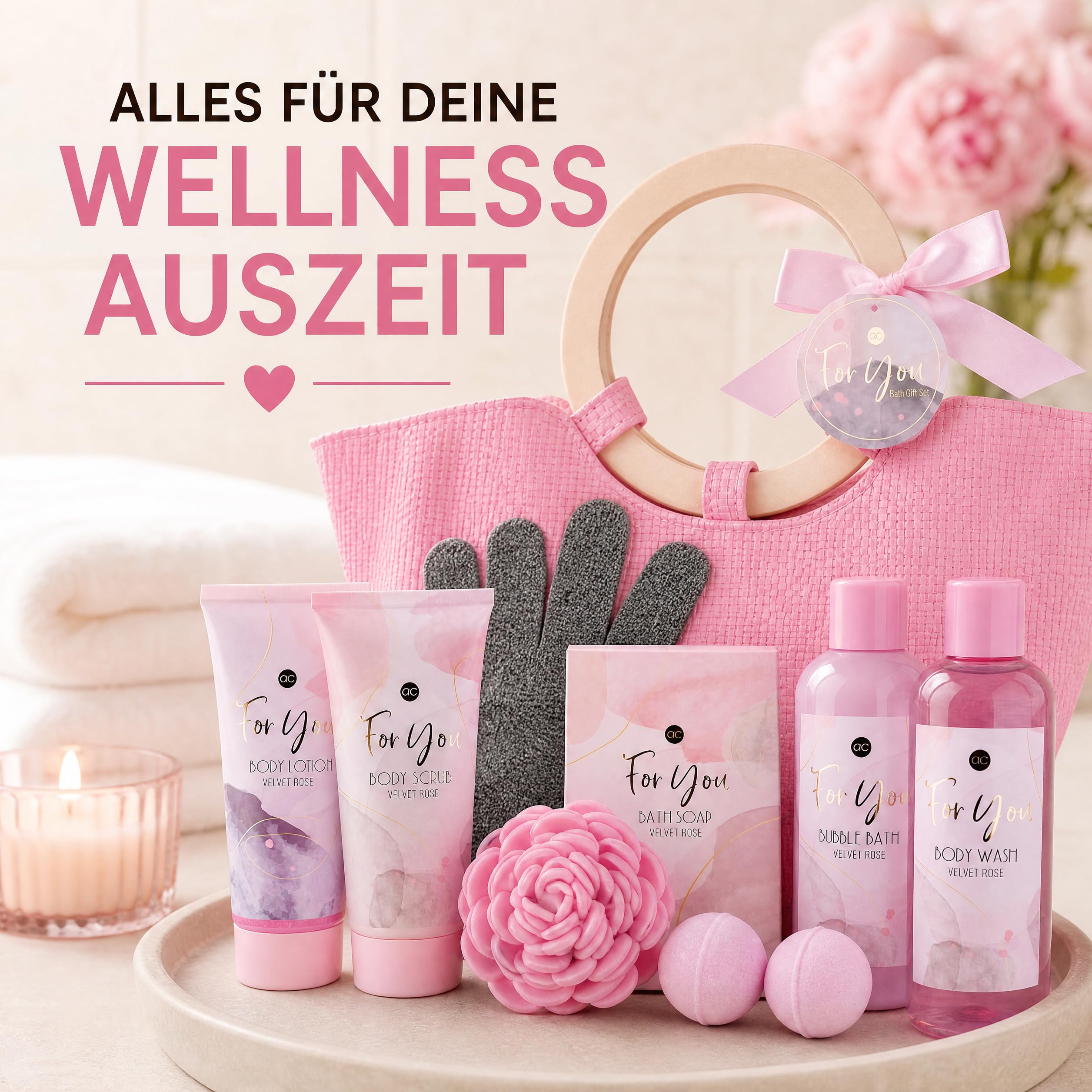 accentra-pink-rose-geschenkset-in-handtasche-velvet-rose-pflege-set-8-teilig image 2