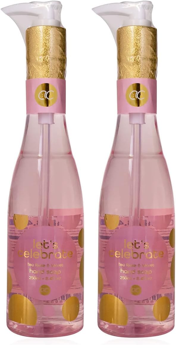 accentra-let-s-celebrate-handseife-in-sektflasche-250-ml-pumpspender-tea-rose-ve image 3