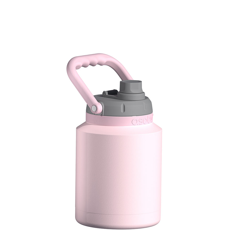 asobu-pink-mini-jug-isolierte-trinkflasche-mit-strohhalm image 1