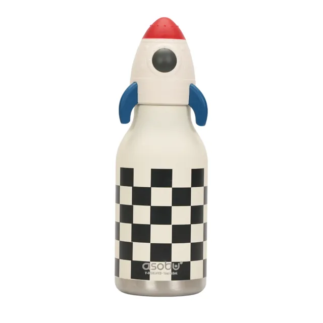 asobu-bestie-rocketship-trinkflasche-470ml-isolierte-edelstahl-kinderflasche image 1