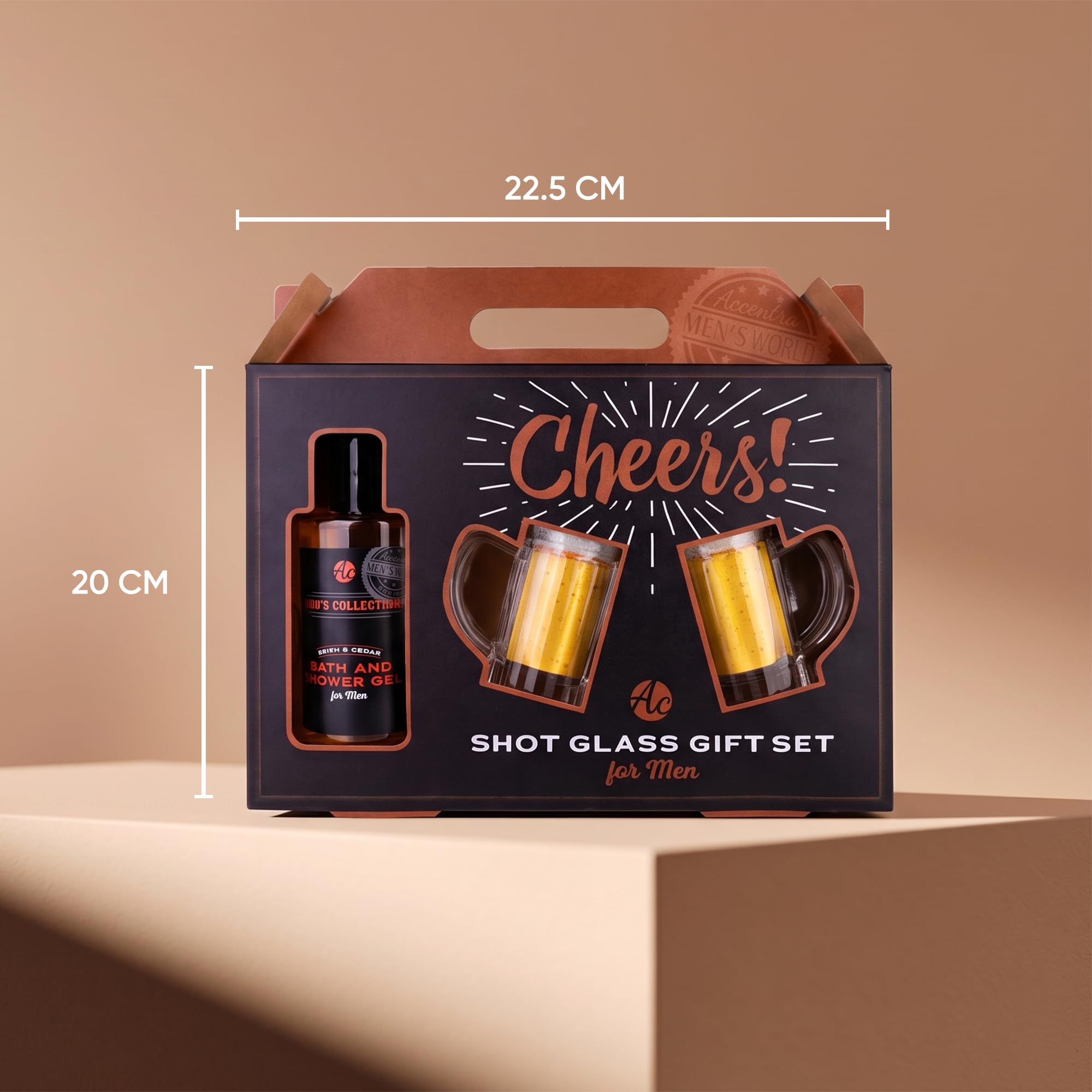 accentra-men-s-collection-duschgel-geschenkset-mit-2-bierkrug-schnapsgl-sern image 8
