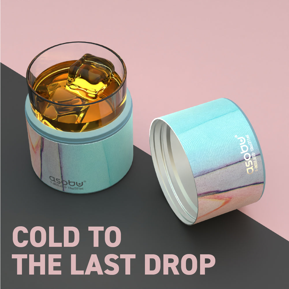 asobu-aqua-marble-whiskey-insulated-sleeve image 2