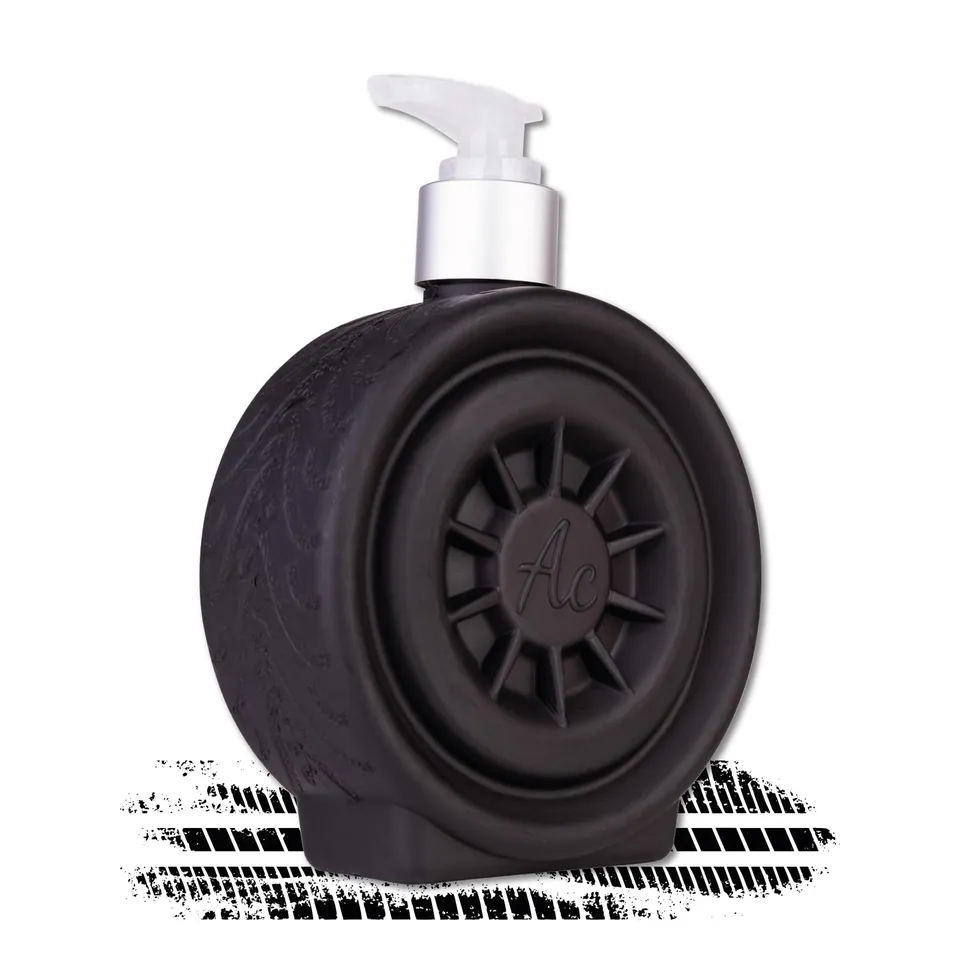 accentra-wheel-seifenspender-reifen-design-320ml-sandalwood-musk image 1