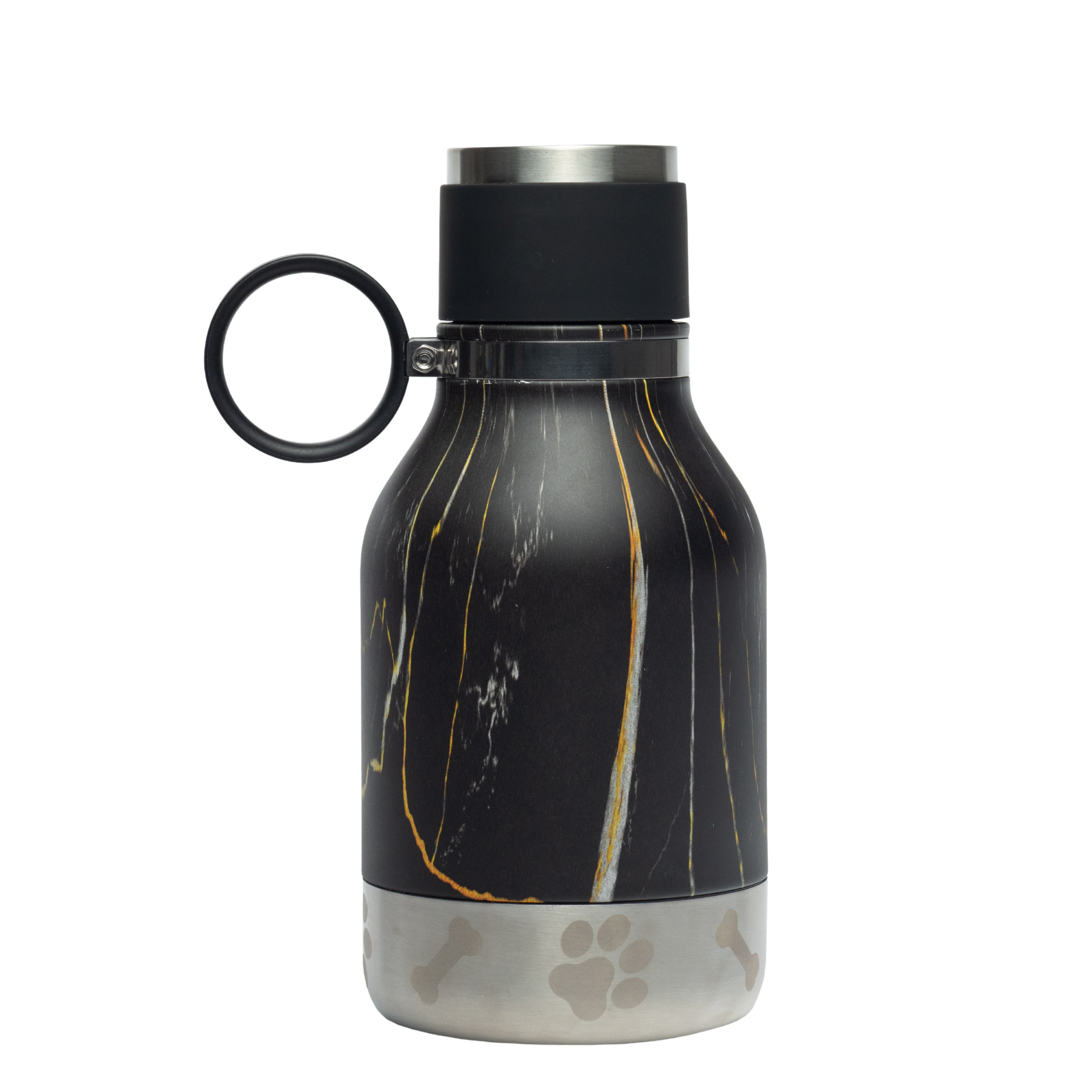 asobu-midnight-marble-dog-bowl-bottle-edelstahl-trinkflasche-mit-hundenapf image 1