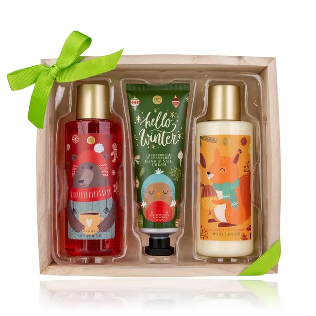 accentra-hautpflege-set-damen-in-holzbox-duschgel-bodylotion-handcreme-gingerbre image 1