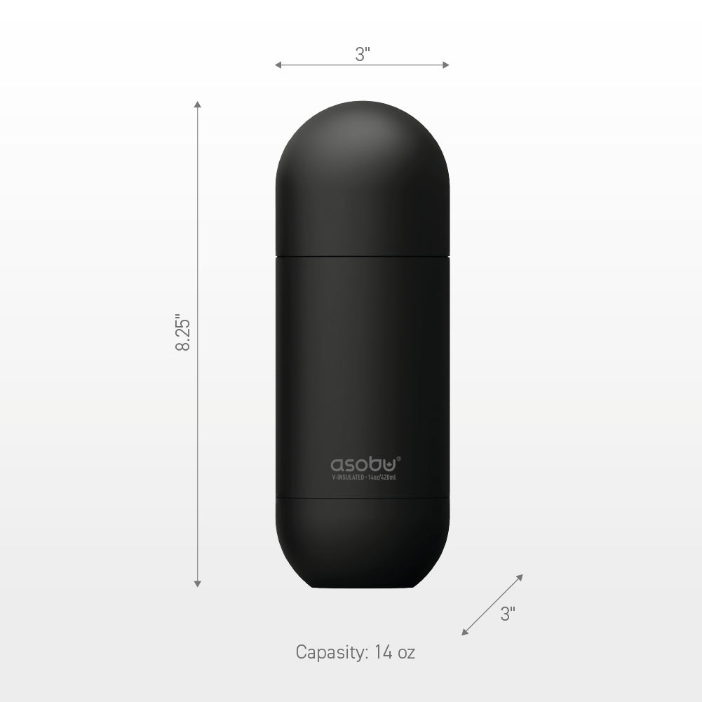 asobu-puramic-orb-bottle-isolierflasche-414ml-14oz-black image 4
