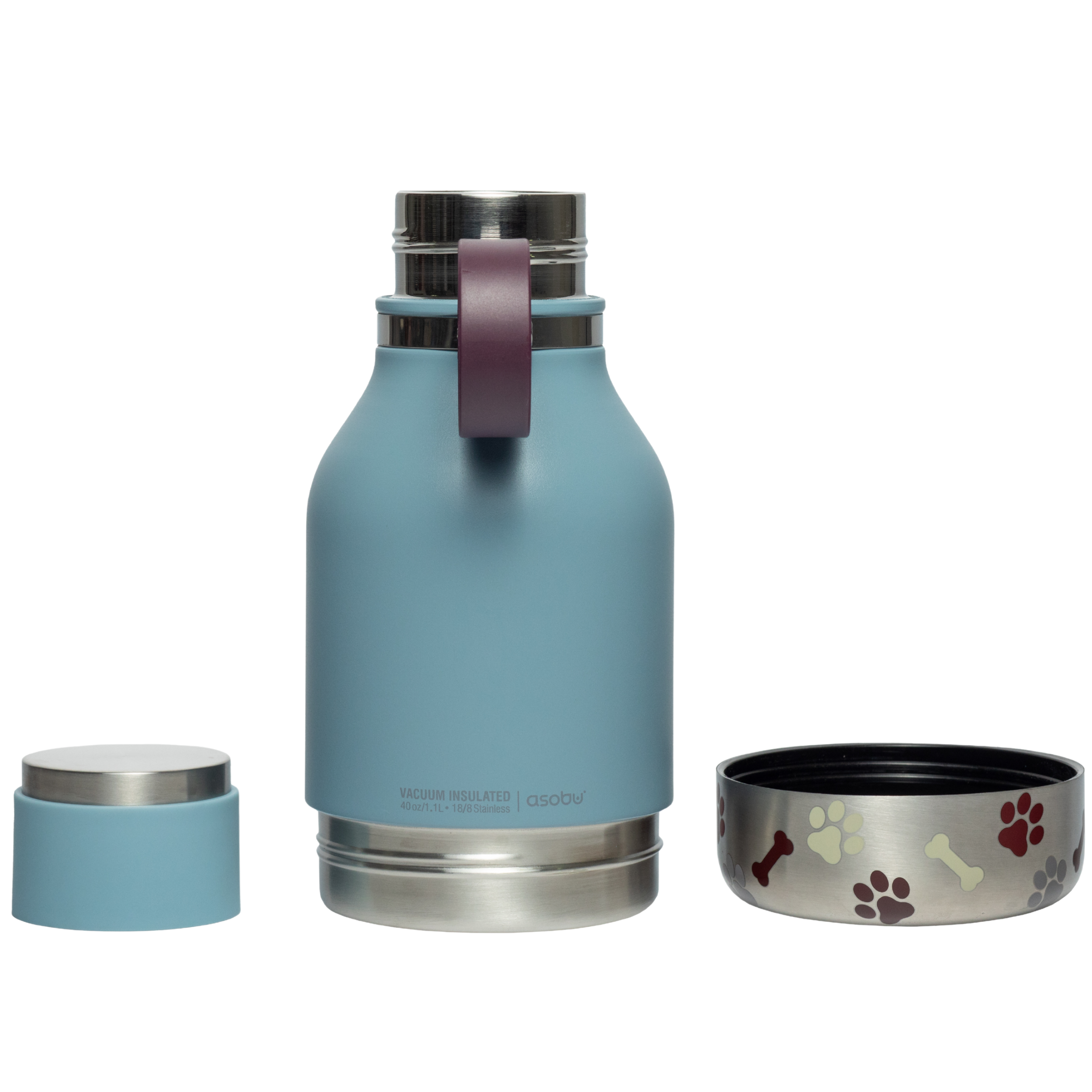 asobu-blue-dog-bowl-bottle-isolierte-edelstahl-trinkflasche-mit-hundenapf image 2