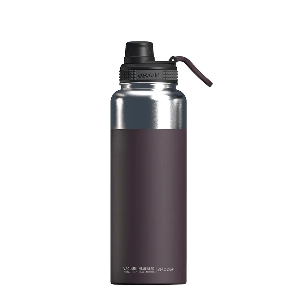 asobu-mighty-flask-trinkflasche-burgundy-40oz image 1