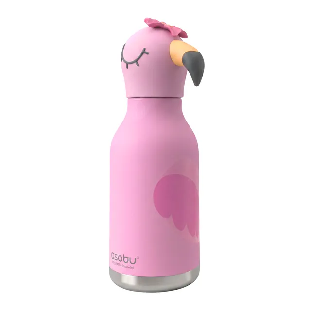 asobu-bestie-bottle-flamingo-14oz-414-ml-isolier-trinkflasche-f-r-kids image 1