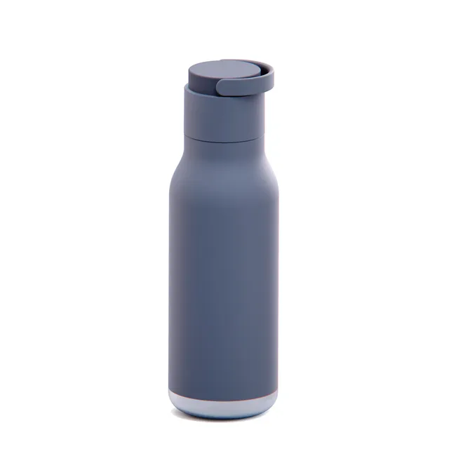 asobu-slate-grey-metro-bottle-20oz-isolierte-trinkflasche-mit-strohhalm image 1