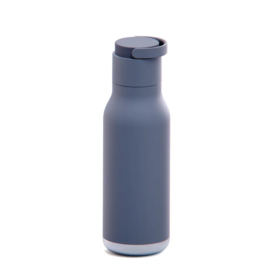 asobu-slate-grey-metro-bottle-20oz-isolierte-trinkflasche-mit-strohhalm image 1