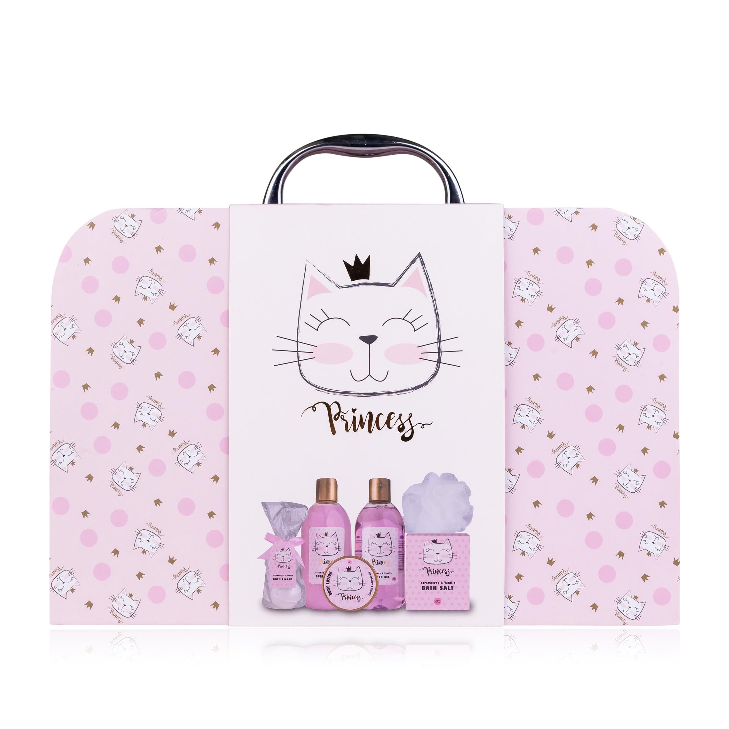 accentra-princess-kitty-duschset-7-teilig-erdbeer-vanille-im-papierkoffer image 2