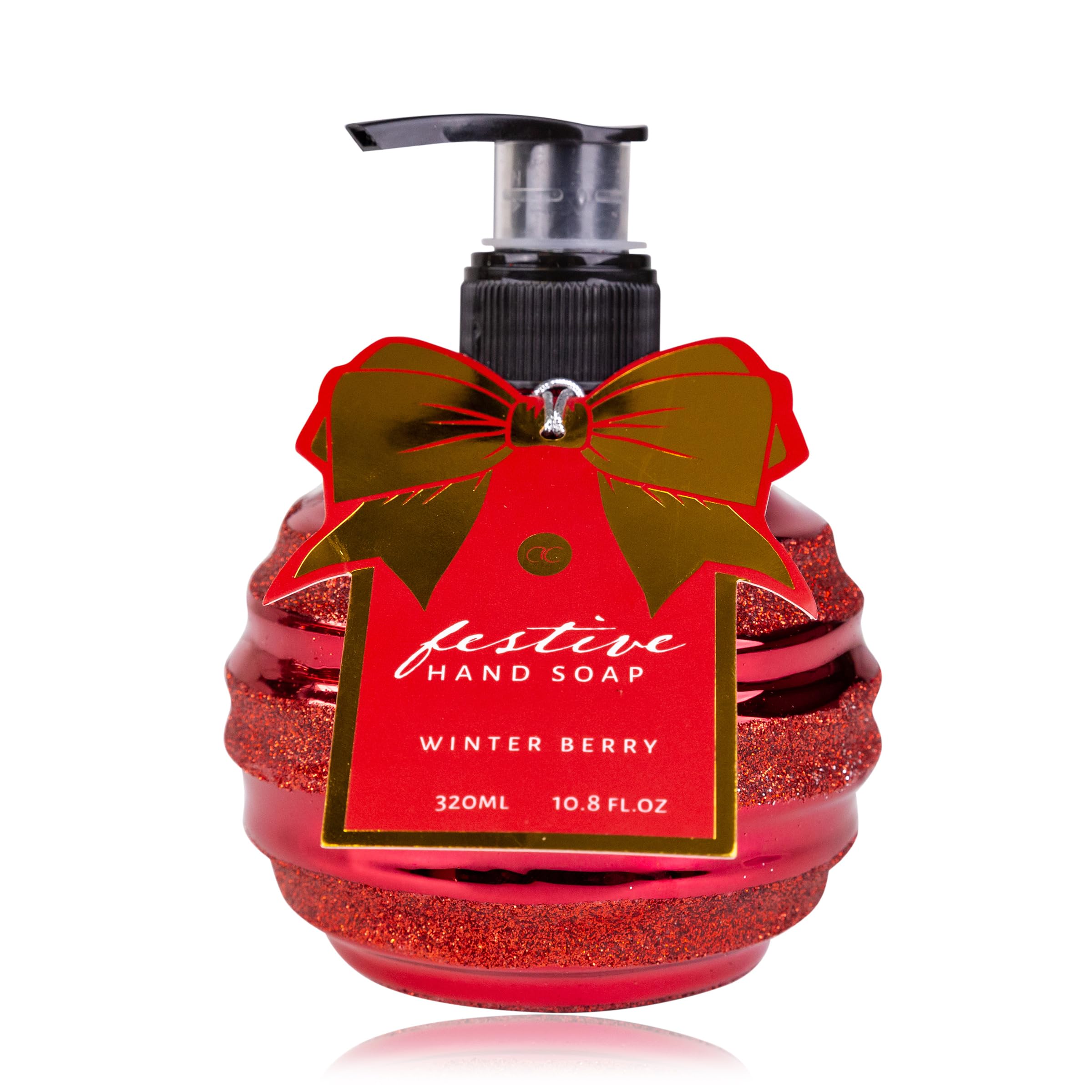accentra-festive-handseife-320ml-winter-berry-im-glitter-pumpspender image 1