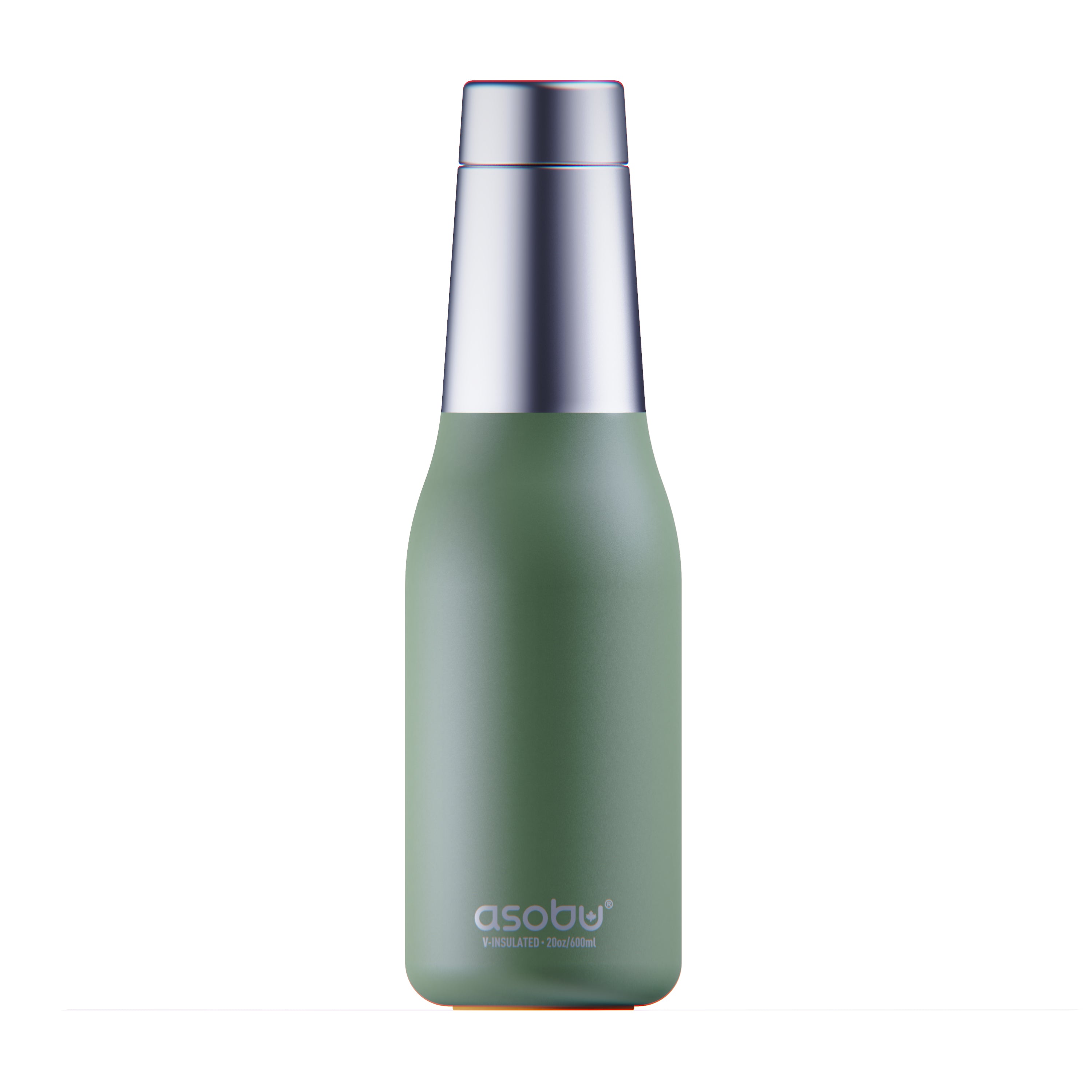 asobu-oasis-bottle-basil-green-isolierte-edelstahl-trinkflasche-600-ml image 1