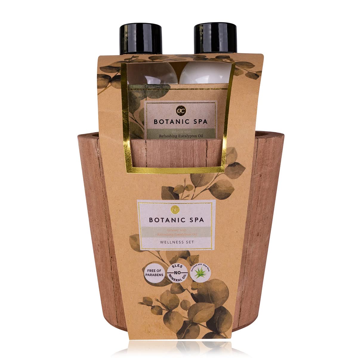accentra-geschenkset-botanic-spa-4-teilig-holzeimer-sheabutter-eukalyptus image 1