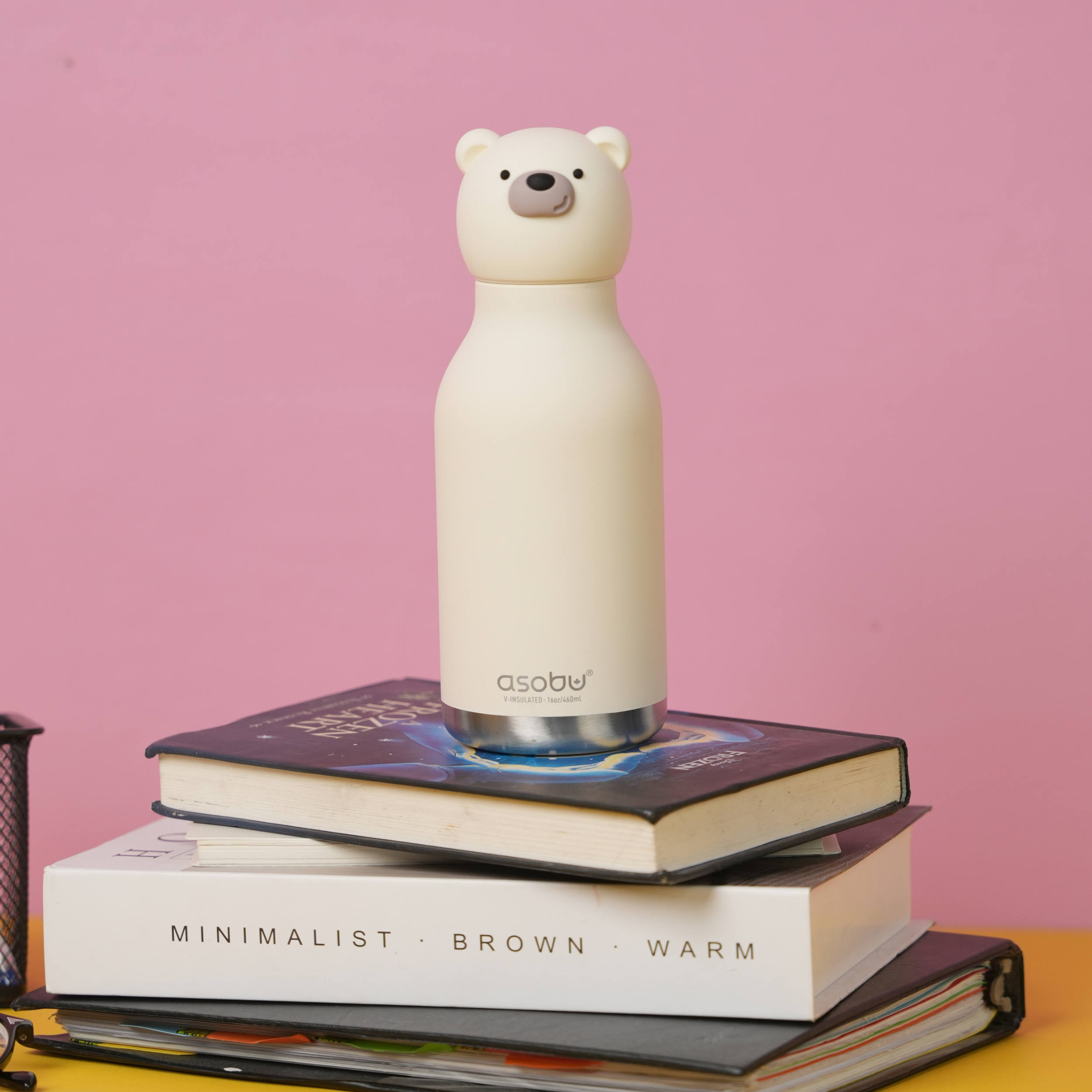 asobu-polar-bear-bestie-bottle-isolierte-edelstahl-trinkflasche-14oz-mit-silikon image 3