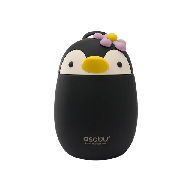 asobu-bestie-foodie-penguin-isolierter-essensbeh-lter-edelstahl image 1