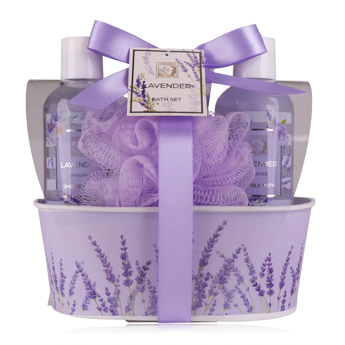 accentra-duschset-lavendel-geschenkset-4-teilig-in-metallbox image 1