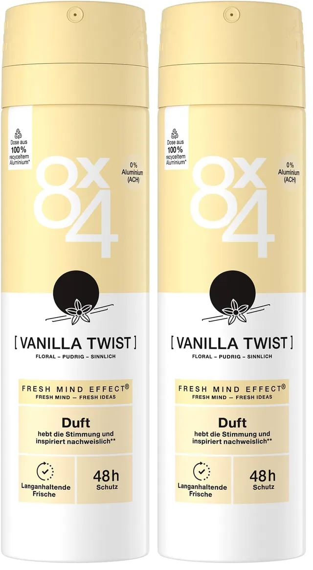 8x4-vanilla-twist-deospray-2-x-150-ml-ohne-aluminium-ach image 1