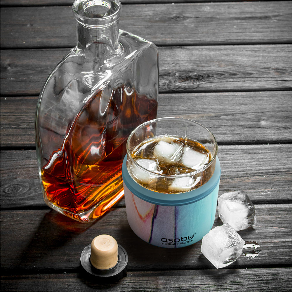 asobu-aqua-marble-whiskey-insulated-sleeve image 7
