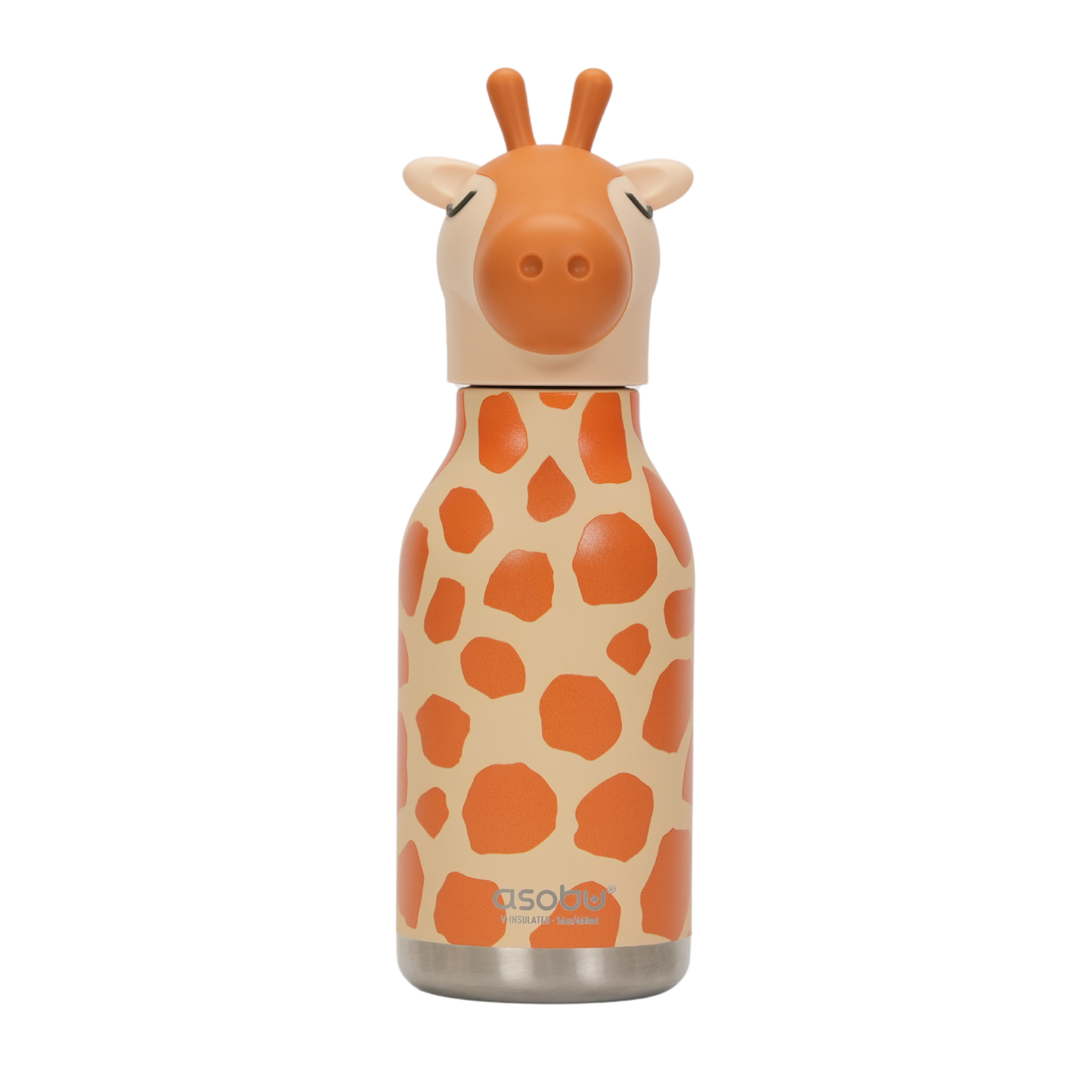 asobu-giraffe-bestie-bottle-kinder-trinkflasche-16oz-edelstahl image 1
