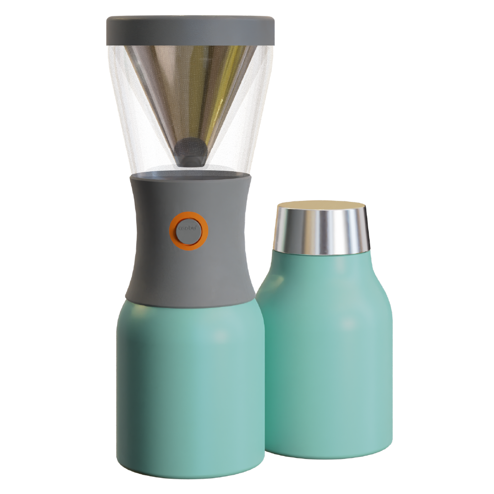 asobu-cold-brew-coffee-maker-teal-32oz-isolierkanne image 1