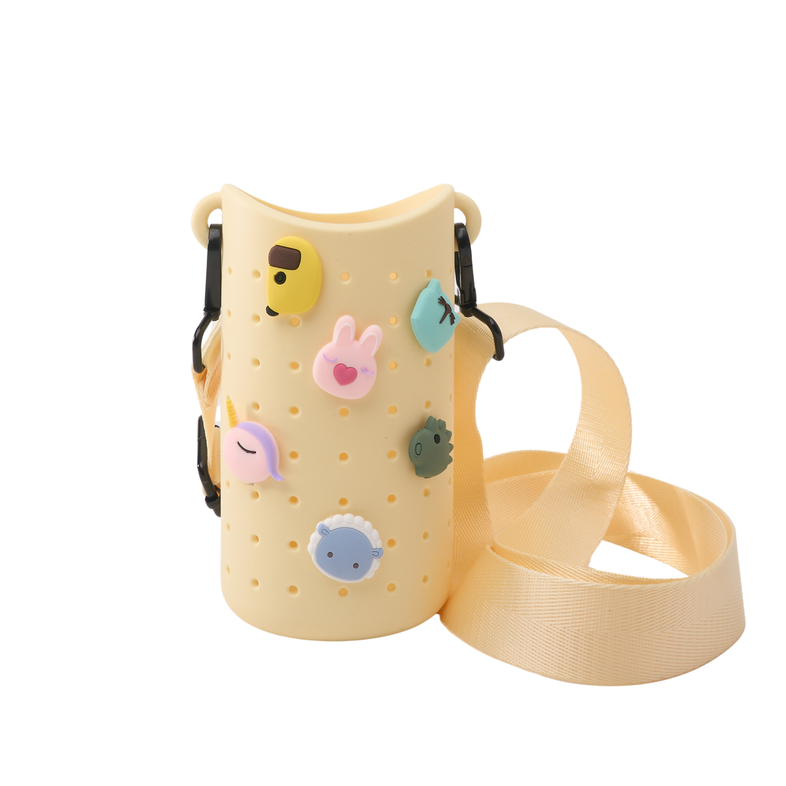 asobu-bestie-sling-tragegurt-gelb-mit-charms image 2