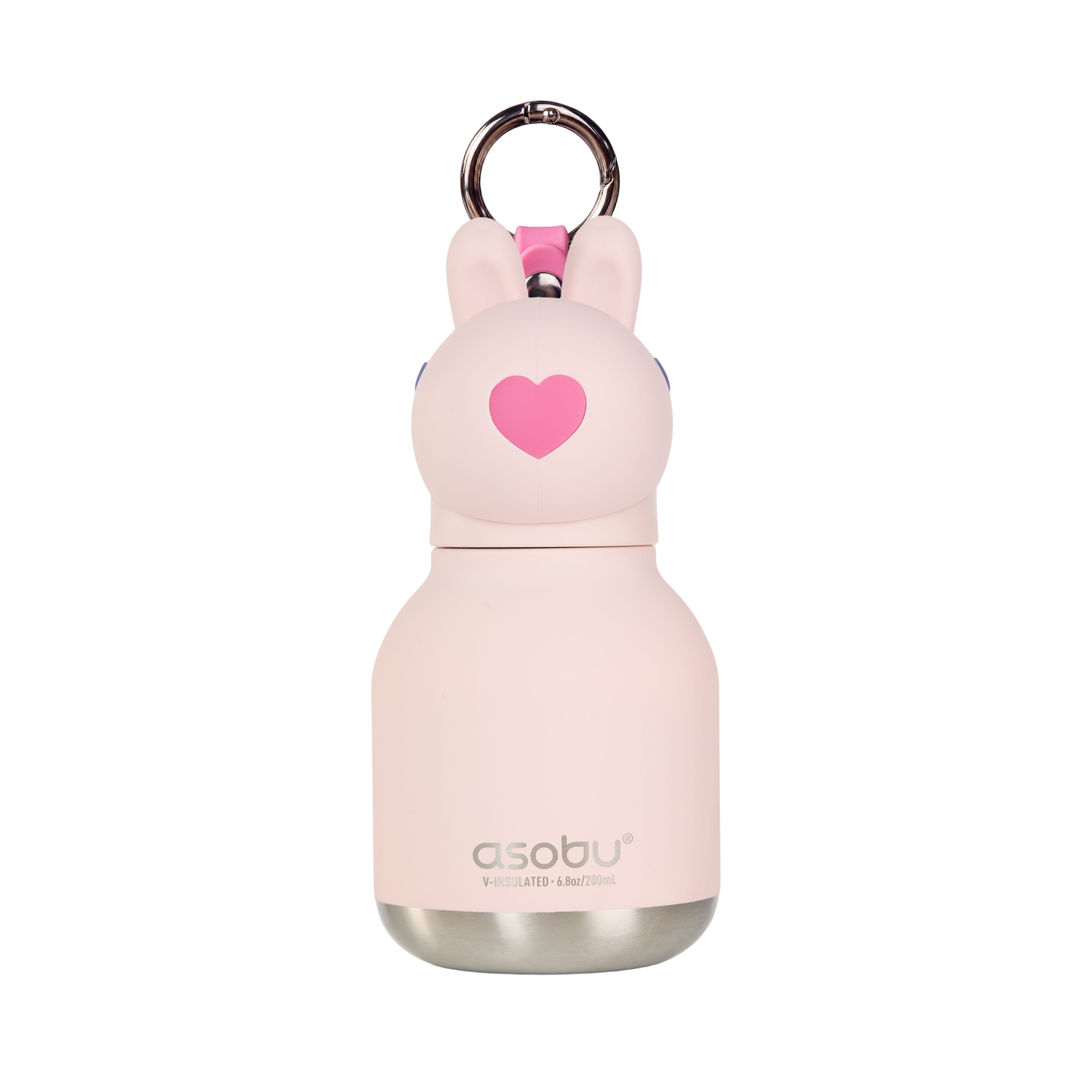 asobu-mini-bunny-bestie-bottle-isolierflasche-6-7oz-mit-schl-sselring image 1