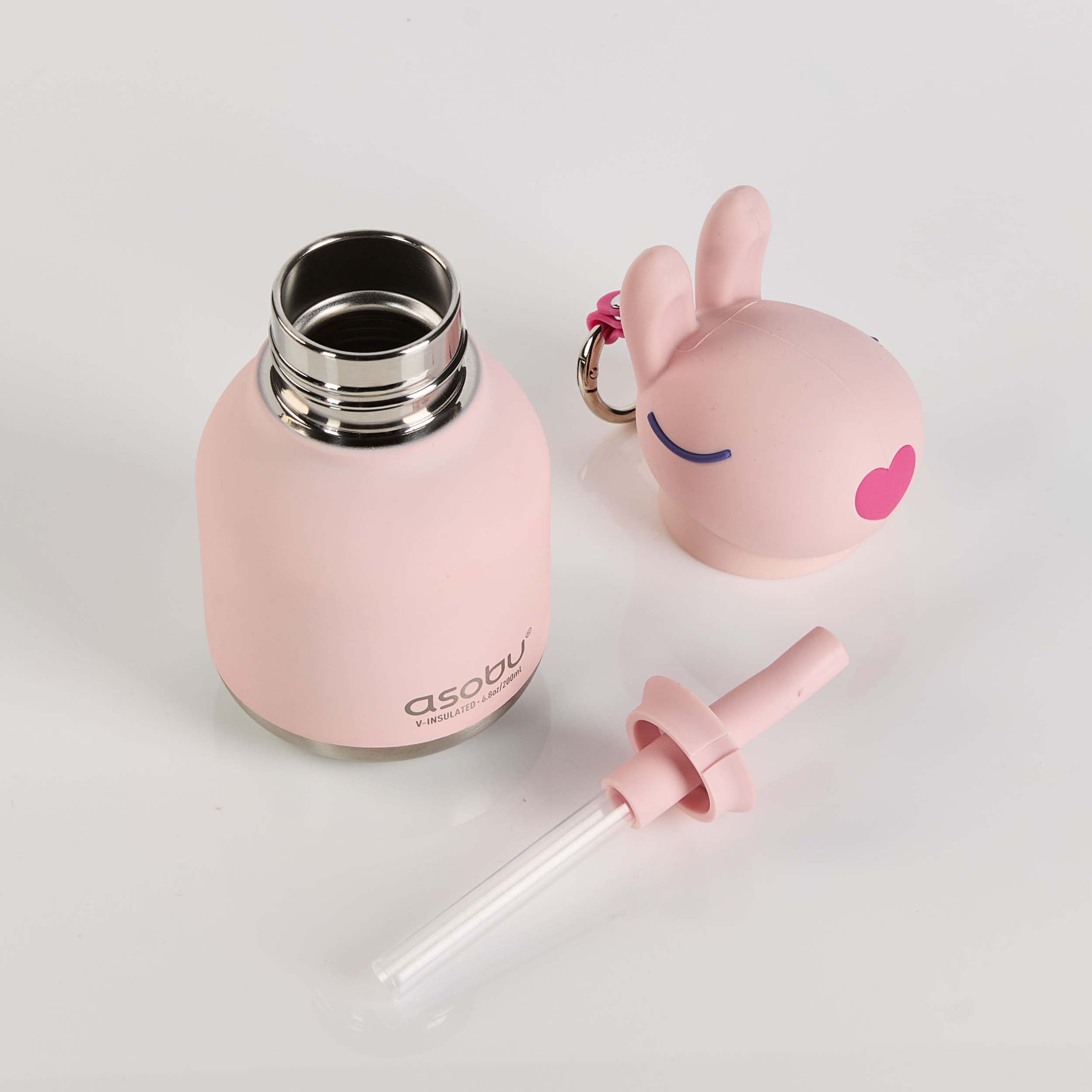 asobu-mini-bunny-bestie-bottle-isolierflasche-6-7oz-mit-schl-sselring image 8