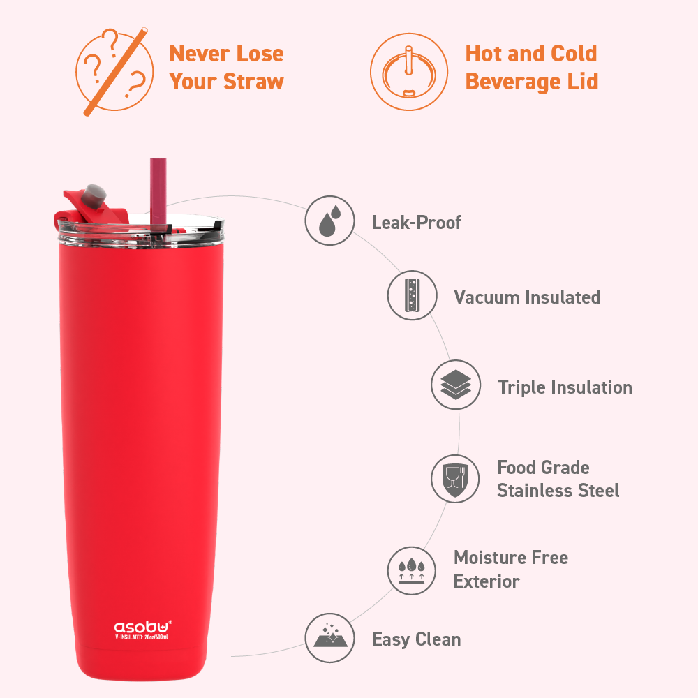 asobu-red-aqualina-tumbler-20oz-isolierbecher image 3