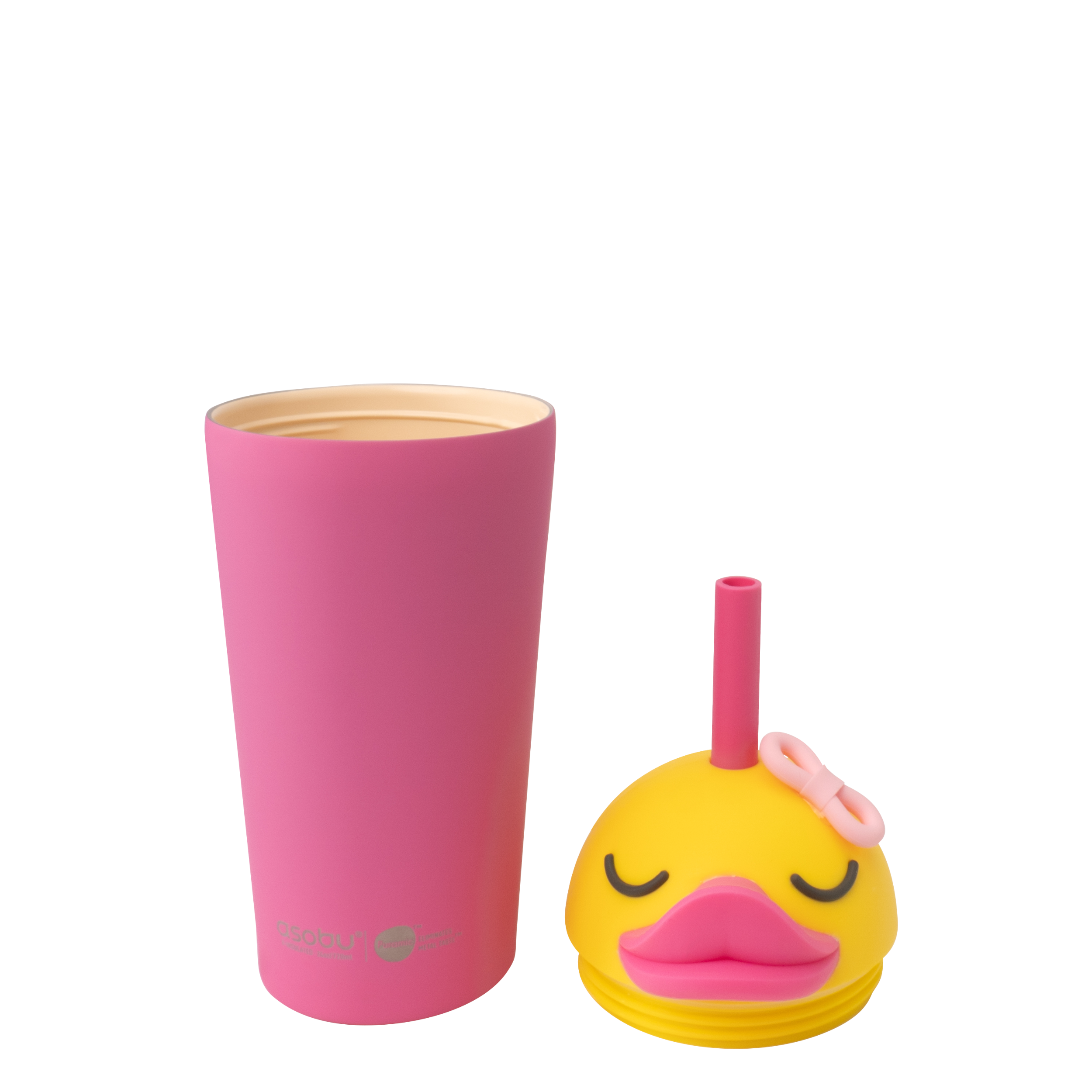 asobu-bestie-sippy-tumbler-duck-14oz image 2